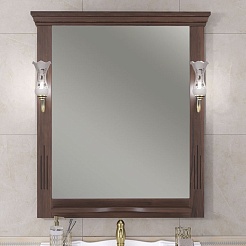 Opadiris Зеркало для ванной Риспекто 85 орех антикварный – фотография-1